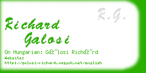 richard galosi business card